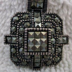 Judith Jack Sterling Silver Marcasite Pendant